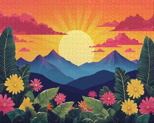 Puzzle 5000 Teile, Puzzle Erwachsene, Sonnenaufgang, Indoor -Puzzlematte-Kreativspiel zur Entspannung von Erwachsenen und Erziehung Oder Als Geschenk Blume, Geschenke M-0 Puzzle 5000 Teile, Puzzle Erwachsene, Sonnenaufgang, Indoor -Puzzlematte-Kreativspiel zur Entspannung von Erwachsenen und Erziehung Oder Als Geschenk Blume, Geschenke M-0 von Duuanxin