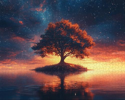 Puzzle 5000 Teile, Puzzle Erwachsene, Sternenhimmel Puzzlematte, Indoor-Puzzlematte-Kreativspiel zur Entspannung von Erwachsenen und Erziehung Baum des Lebens, Geschenke I-5 Puzzle 5000 Teile, Puzzle Erwachsene, Sternenhimmel Puzzlematte, Indoor-Puzzlematte-Kreativspiel zur Entspannung von Erwachsenen und Erziehung Baum des Lebens, Geschenke I-5 von Duuanxin