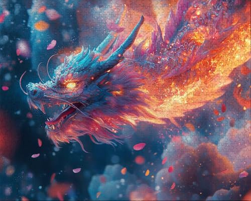 Puzzle 5000 Teile, Puzzle Erwachsene, Tier, Indoor -Puzzlematte-Kreativspiel zur Entspannung von Erwachsenen und Erziehung Oder Als Geschenk Drachen, Geschenke F-6 von Duuanxin