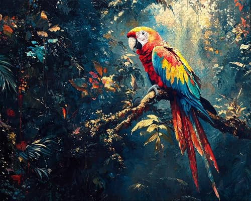 Puzzle 5000 Teile, Puzzle Erwachsene, Tier, Indoor -Puzzlematte-Kreativspiel zur Entspannung von Erwachsenen und Erziehung Oder Als Geschenk Papagei, Geschenke O-1 von Duuanxin
