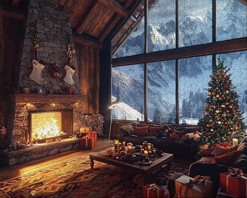 Puzzle 5000 Teile, Puzzle Erwachsene, Weihnachtsbaum, Indoor -Puzzlematte-Kreativspiel zur Entspannung von Erwachsenen und Erziehung Oder Als Geschenk Herd, Geschenke Z-7 von Duuanxin