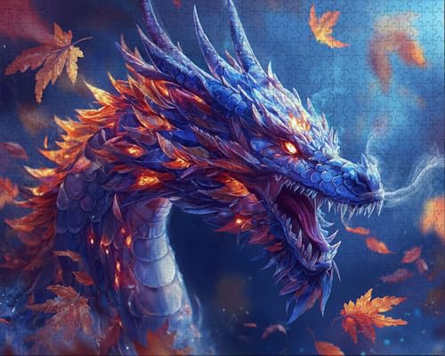 Puzzle 6000 Teile Erwachsene Warmes Zuhause 105.5x179.5cm für Erwachsene Lernspiel Herausforderungsspielzeug 6000 Teilige Spiel Puzzle Anlage, Ahornblatt, Gift Q-9 von Duuanxin
