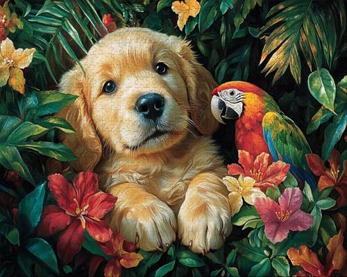Puzzle 6000 Teile Erwachsene Zuhause 105.5x179.5cm Puzzles für Erwachsene Lernspiel Herausforderungsspielzeug 6000 Teilige Puzzlematte Anlage, Papagei Puzzlematte, Geschenk G-5 von Duuanxin