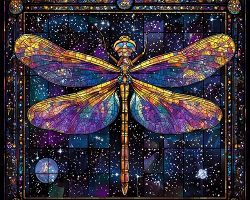 Puzzle 6000 Teile Erwachsene Zuhause 105.5x179.5cm Puzzles für Erwachsene Lernspiel Herausforderungsspielzeug 6000 Teilige Puzzlematte Libelle, Insekt Puzzlematte, Geschenk V-9 von Duuanxin