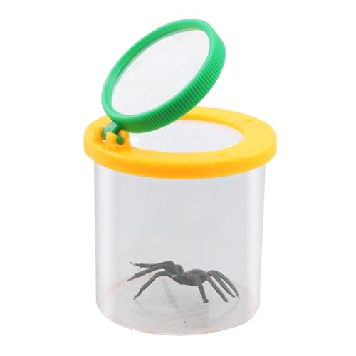 Duvcoywae Insektenbeobachtungskäfig | Insektenbeobachtungsbox mit Lupe - Caterpillars Cups Educational Science Kits Spinnenzuchtbehälter mit Lupe Duvcoywae Insektenbeobachtungskäfig | Insektenbeobachtungsbox mit Lupe - Caterpillars Cups Educational Science Kits Spinnenzuchtbehälter mit Lupe von Duvcoywae