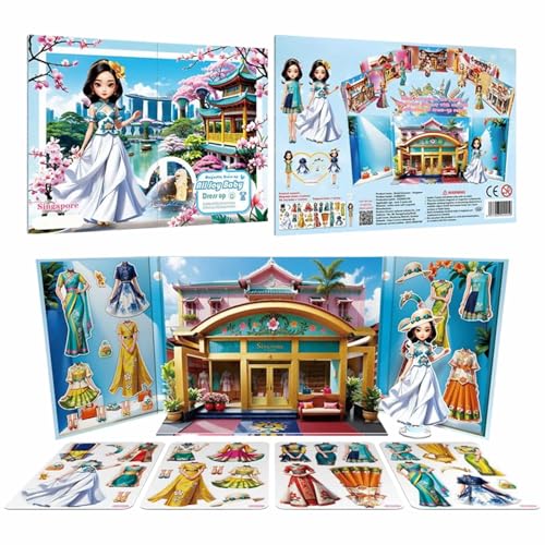 Duvcoywae Puppen Verkleiden - Magnet Sticker Prinzessin Verkleidungsspiel - Lernspielzeug Rollenspiel Für Kinder Mädchen Reisespiele Geburtstagsgeschenk Partymitgebsel Duvcoywae Puppen Verkleiden - Magnet Sticker Prinzessin Verkleidungsspiel - Lernspielzeug Rollenspiel Für Kinder Mädchen Reisespiele Geburtstagsgeschenk Partymitgebsel von Duvcoywae