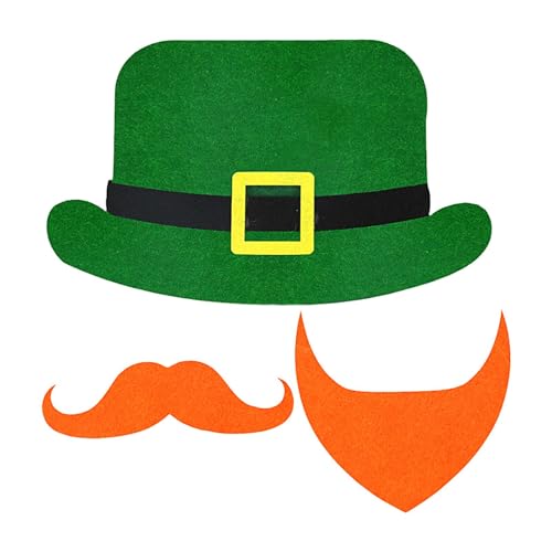 Duvcoywae St. Patricks Day Cut Decor, Koboldhut Papierausschnitte - Dekorations-Requisiten für irische Feiertage | Foto-Dekoration aus Papier für Kunstschulen, irische Partys, Zuhause und Duvcoywae St. Patricks Day Cut Decor, Koboldhut Papierausschnitte - Dekorations-Requisiten für irische Feiertage | Foto-Dekoration aus Papier für Kunstschulen, irische Partys, Zuhause und von Duvcoywae