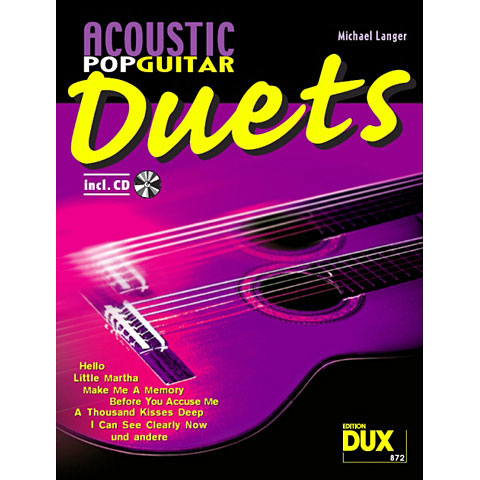 Dux Acoustic Pop Guitar Duets Notenbuch von Dux