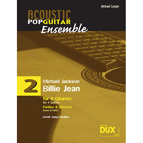 Dux Acoustic Pop Guitar Ensemble 2 - Billie Jean Notenbuch von Dux
