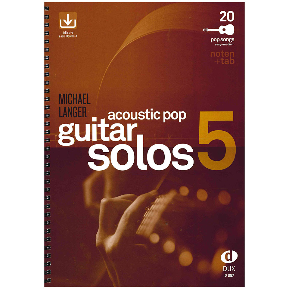 Dux Acoustic Pop Guitar Solos 5 Notenbuch von Dux