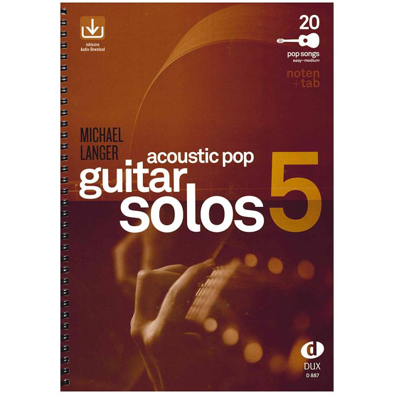 Dux Acoustic Pop Guitar Solos 5 Notenbuch von Dux