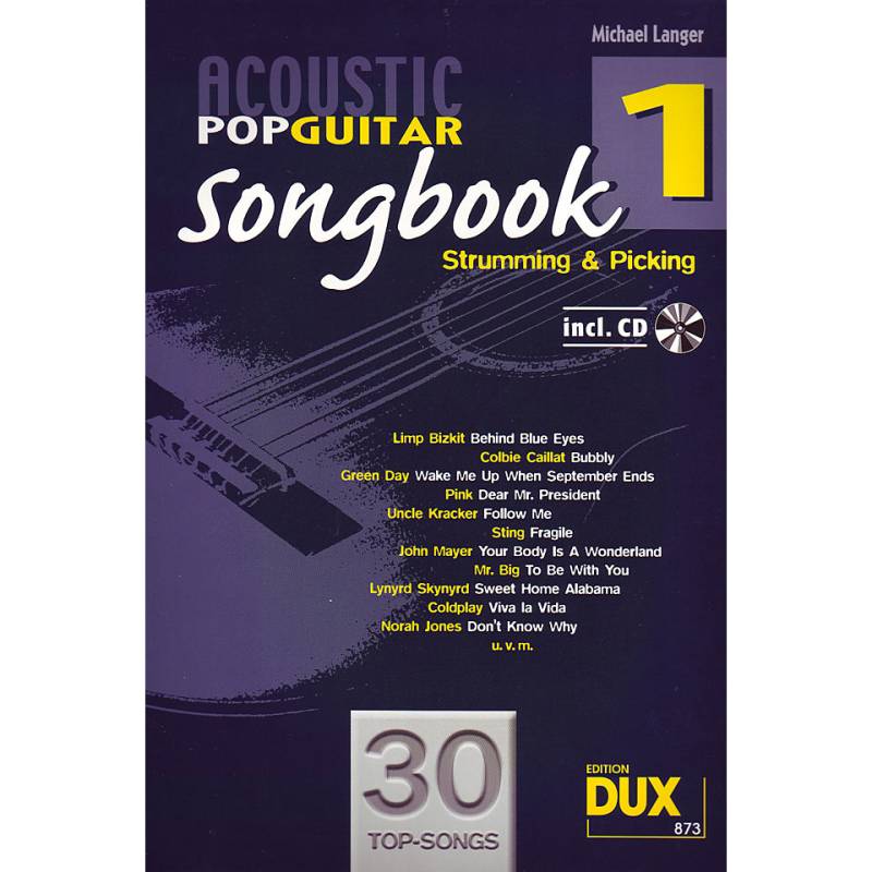 Dux Acoustic Pop Guitar Songbook 1 Notenbuch von Dux