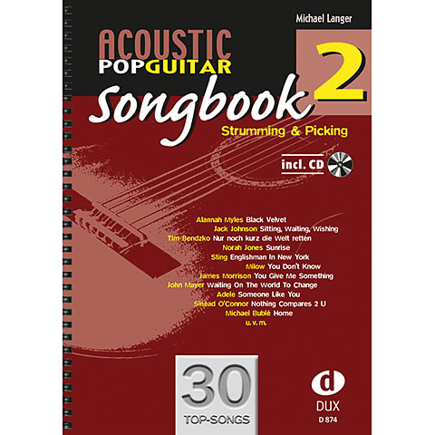 Dux Acoustic Pop Guitar Songbook 2 Notenbuch von Dux