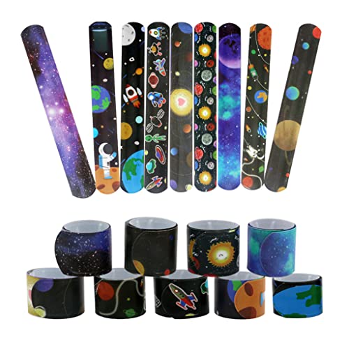 Duyeuau 1 Set Space Slap Armbänder, Partyzubehör, Space Snap Preise für Klassenzimmer Studenten von Duyeuau