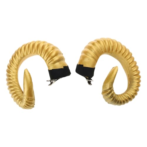 Duyeuau 2 x Schafshorn-Kopfschmuck, Hexe, Cosplay, Kopfschmuck, leicht, Lolitas-Stil, Kopfbedeckung für Karneval, Event Duyeuau 2 x Schafshorn-Kopfschmuck, Hexe, Cosplay, Kopfschmuck, leicht, Lolitas-Stil, Kopfbedeckung für Karneval, Event von Duyeuau