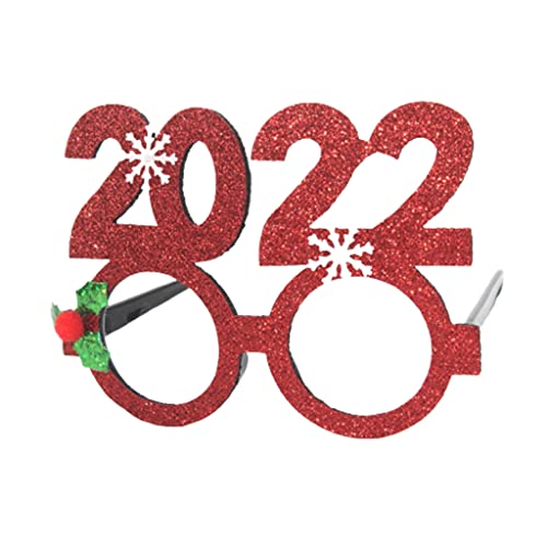 Duyeuau 2022 Neujahrsbrille, modisch, einfach, leicht, für kreative Partybrille für Weihnachten, Neujahr, Geburtstag von Duyeuau