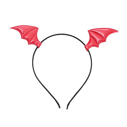 Duyeuau Cartoon Fledermaus Teufel Kopfschmuck Halloween Fledermaus Flügel Stirnband Cosplay Party Kopfbedeckung Kostüm Zubehör für kreative Foto Requisite von Duyeuau