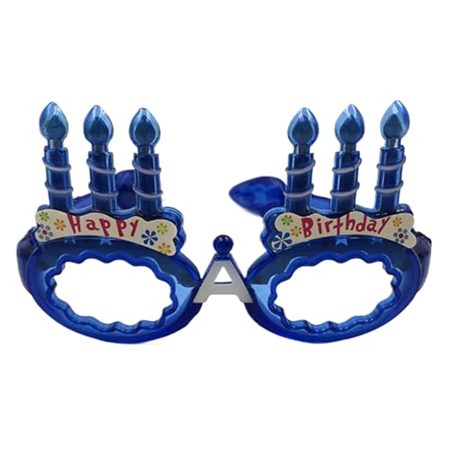 Duyeuau Geburtstagskuchenbrillenrahmen, beleuchteter Brillenrahmen für Kinder und Erwachsene, Geburtstagspartys, Weihnachten, Festival, Feier Duyeuau Geburtstagskuchenbrillenrahmen, beleuchteter Brillenrahmen für Kinder und Erwachsene, Geburtstagspartys, Weihnachten, Festival, Feier von Duyeuau
