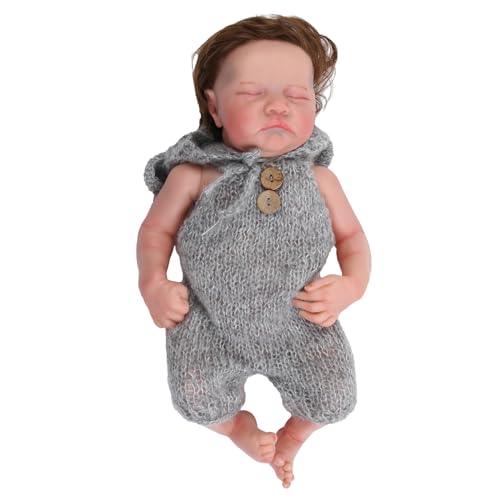 Duyeuau Life-like Reborns Baby 45,7 cm Real Life Neugeborene Junge Mädchen sehen echt aus mit Zubehör Silikon Körper Geburtstag von Duyeuau