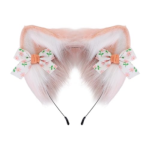 Duyeuau Pelziges Cosplay-Haarband, Party, Anime-Kostüm, Halloween, Rollenspiel, Requisiten, Wolf-Ohren, Halloween-Party-Zubehör Duyeuau Pelziges Cosplay-Haarband, Party, Anime-Kostüm, Halloween, Rollenspiel, Requisiten, Wolf-Ohren, Halloween-Party-Zubehör von Duyeuau