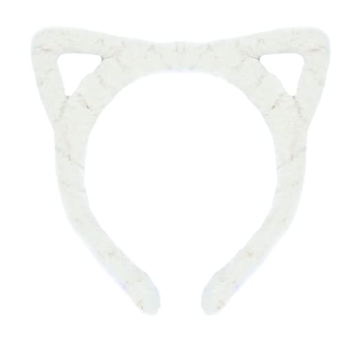 Duyeuau Pelziges Tierohr-Haarband mit 3D-Katzenohren, Stirnband für Mädchen und Frauen, Party-Requisiten, Anime-Kopfbedeckung, dekorativer Kinder-Kopfschmuck von Duyeuau