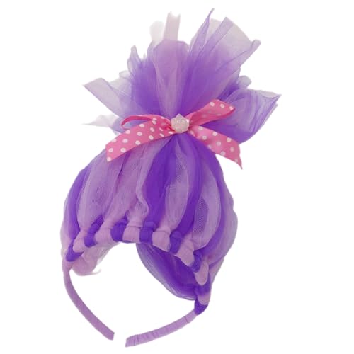 Duyeuau Schöne Tüll-Stirnbänder mit Schleife, Blume, Kinder-Kopfschmuck für Rollenspiele, für Geburtstagsparty, Themenanlass, Kopfbedeckung Duyeuau Schöne Tüll-Stirnbänder mit Schleife, Blume, Kinder-Kopfschmuck für Rollenspiele, für Geburtstagsparty, Themenanlass, Kopfbedeckung von Duyeuau