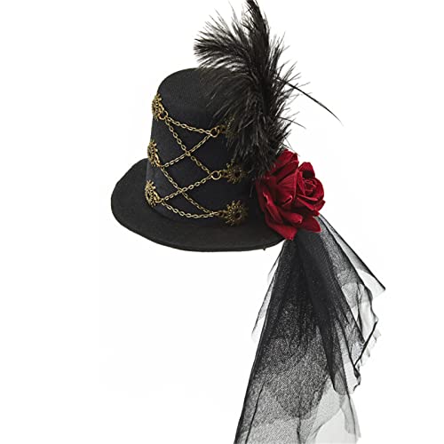 Duyeuau Steampunk-Hüte für Frauen mit Schleier, Steampunk-Zeithut, Halloween-Party, Steampunk-Hut, Steampunk-Zubehör Duyeuau Steampunk-Hüte für Frauen mit Schleier, Steampunk-Zeithut, Halloween-Party, Steampunk-Hut, Steampunk-Zubehör von Duyeuau