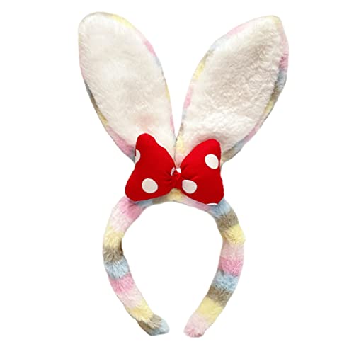 Duyeuau Tierohren-Kopfschmuck für Damen, Plüschohren, Stirnband mit Schleife, für Halloween, Weihnachten, Cosplay-Zubehör Duyeuau Tierohren-Kopfschmuck für Damen, Plüschohren, Stirnband mit Schleife, für Halloween, Weihnachten, Cosplay-Zubehör von Duyeuau