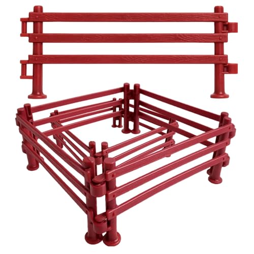 80 Stück Zaun, Zäune,Playmobil Zaun Für Pferde,Kreatives Lernspielzeug Für Kinder 3-12 Jahre, Ideal Für Bauernhof-Szenen Und DIY-Projekte, 9 X 4 X 0,8 cm von DvBCNMe