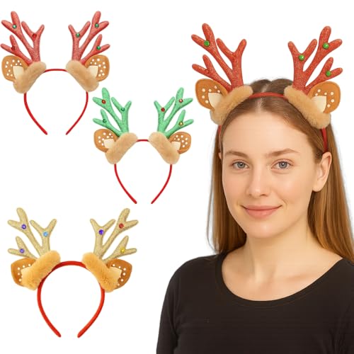DvBCNMe 3 Stück Weihnachts Haarreif Weihnachtshaarreifen Erwachsene, Haarreifen Weihnachten Haarschmuck Für Kinder Weihnachtsfeier, Festliche KostüMaccessoires FüR Weihnachtsfeiern Und Cosplay DvBCNMe 3 Stück Weihnachts Haarreif Weihnachtshaarreifen Erwachsene, Haarreifen Weihnachten Haarschmuck Für Kinder Weihnachtsfeier, Festliche KostüMaccessoires FüR Weihnachtsfeiern Und Cosplay von DvBCNMe