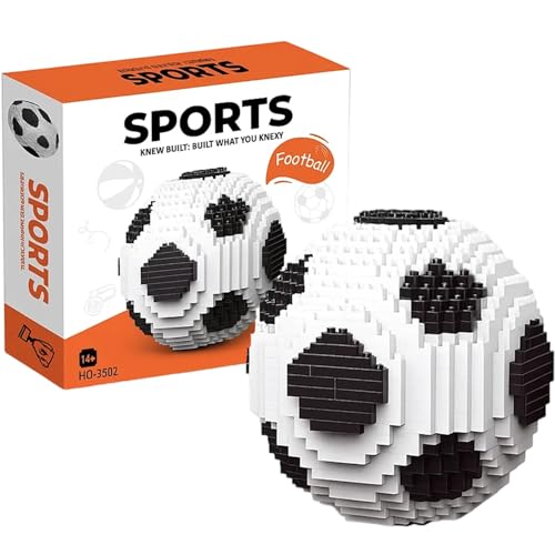 DvBCNMe Fussball Puzzle, 3D Puzzle Fußball, STEM Bildungs Spielzeug, Kreatives Geschenk Für Fußball Fans, Dekoratives Modell Für Erwachsene Und Kinder von DvBCNMe