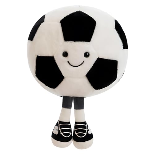 DvBCNMe Fußball Kuscheltier, Weiches Flauschiges Fußball Geschenk Für Jungs, Ideal Als Kuschelkissen Und Deko Für Fußballfans, Kinder Und Jugendliche DvBCNMe Fußball Kuscheltier, Weiches Flauschiges Fußball Geschenk Für Jungs, Ideal Als Kuschelkissen Und Deko Für Fußballfans, Kinder Und Jugendliche von DvBCNMe