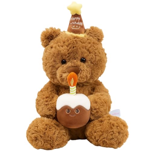 TeddybäR, Teddy Bear, Teddy PlüSchtier, 32cm Stofftier Teddy, TeddybäR Mit Kuchen Und Hat, PlüSch-BäR, PlüSchteddy Schmusetier PlüSchtier, üR MäDchen Jungen Kinder Partei Weihnachten Geburtstag TeddybäR, Teddy Bear, Teddy PlüSchtier, 32cm Stofftier Teddy, TeddybäR Mit Kuchen Und Hat, PlüSch-BäR, PlüSchteddy Schmusetier PlüSchtier, üR MäDchen Jungen Kinder Partei Weihnachten Geburtstag von DvBCNMe