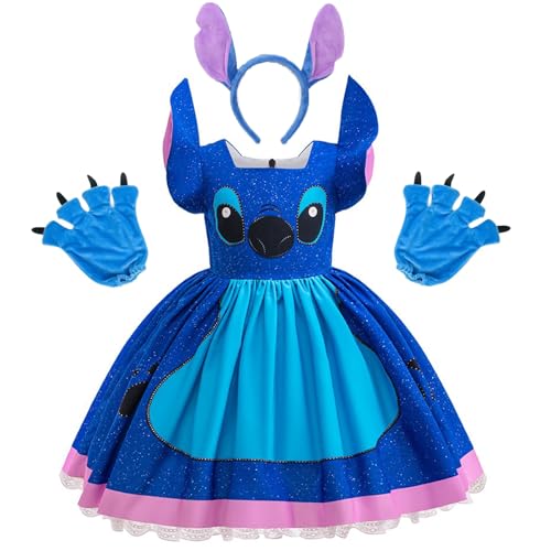 Dvoeytria Hawaii Kleid für Mädchen Kleinkind Kostüm Kinder aus dem Originalfilm für Geburtstagsparty Karneval Halloween Cosplay von Dvoeytria