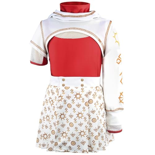 Dvoeytria Nova Zombies Cheerleader Kostüm Mädchen,Netzoberteil,Kurzer Rock,Kapuzenmantel Uniform-Set Zombies für Kinder Dvoeytria Nova Zombies Cheerleader Kostüm Mädchen,Netzoberteil,Kurzer Rock,Kapuzenmantel Uniform-Set Zombies für Kinder von Dvoeytria