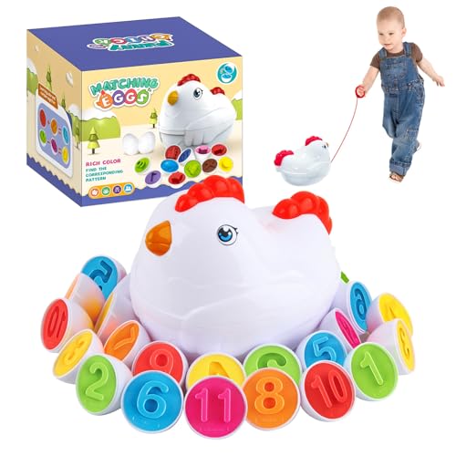 Dwafill Passende Eier Spielzeug, 12 Montessori Eier, Henne Auto Lagerung, Sensorisches Spielzeug, KlassifizierungsfäHigkeiten Entwickeln, Kleinkind Spielzeug, FrüHkindliche Bildung, Ostern (Digital) Dwafill Passende Eier Spielzeug, 12 Montessori Eier, Henne Auto Lagerung, Sensorisches Spielzeug, KlassifizierungsfäHigkeiten Entwickeln, Kleinkind Spielzeug, FrüHkindliche Bildung, Ostern (Digital) von Dwafill