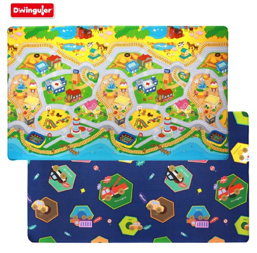 Dwinguler Spielmatte My Town - Large - 2,3m * 1,4m * 15mm von Dwinguler