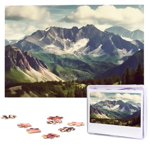 1000 Teile Puzzle – Berge Landschaft Puzzles für Erwachsene, herausforderndes Puzzle, personalisiertes Bild, Puzzle, Holzpuzzle, 74,9 x 50 cm 1000 Teile Puzzle – Berge Landschaft Puzzles für Erwachsene, herausforderndes Puzzle, personalisiertes Bild, Puzzle, Holzpuzzle, 74,9 x 50 cm von Dwrepo