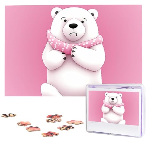 1000 Teile Puzzle – Eisbär-Puzzles für Erwachsene, herausforderndes Puzzle, personalisiertes Bildpuzzle, Holzpuzzle, 74,9 x 50 cm 1000 Teile Puzzle – Eisbär-Puzzles für Erwachsene, herausforderndes Puzzle, personalisiertes Bildpuzzle, Holzpuzzle, 74,9 x 50 cm von Dwrepo