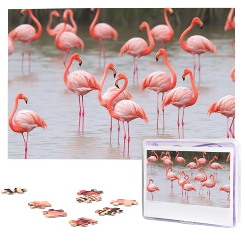 1000 Teile Puzzle – Flamingos Puzzles für Erwachsene, herausforderndes Puzzle, personalisiertes Bild, Puzzle, Holzpuzzle, 74,9 x 50 cm 1000 Teile Puzzle – Flamingos Puzzles für Erwachsene, herausforderndes Puzzle, personalisiertes Bild, Puzzle, Holzpuzzle, 74,9 x 50 cm von Dwrepo