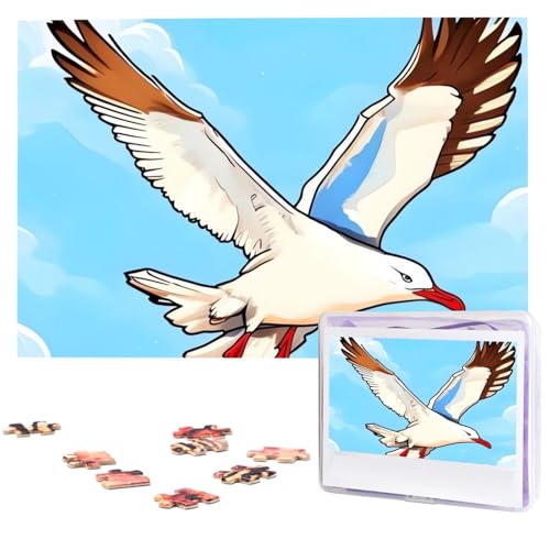 1000 Teile Puzzle – Fliegende Möwen Puzzles für Erwachsene, herausforderndes Puzzle, personalisiertes Bildpuzzle, Holzpuzzle, 74,9 x 50 cm 1000 Teile Puzzle – Fliegende Möwen Puzzles für Erwachsene, herausforderndes Puzzle, personalisiertes Bildpuzzle, Holzpuzzle, 74,9 x 50 cm von Dwrepo