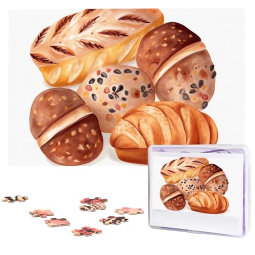1000 Teile Puzzle – Gemaltes Brot-Puzzles für Erwachsene, herausforderndes Puzzle, personalisiertes Bild, Puzzle, Holzpuzzle, 74,9 x 50 cm 1000 Teile Puzzle – Gemaltes Brot-Puzzles für Erwachsene, herausforderndes Puzzle, personalisiertes Bild, Puzzle, Holzpuzzle, 74,9 x 50 cm von Dwrepo
