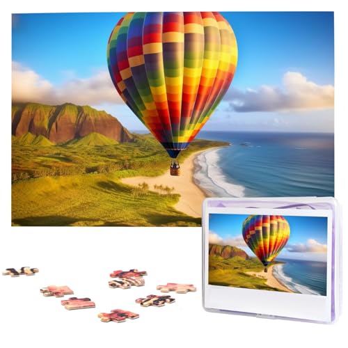 1000 Teile Puzzle – Hawaii Heißluftballon-Puzzles für Erwachsene, herausforderndes Puzzle, personalisiertes Bild, Holzpuzzle, 74,9 x 50 cm 1000 Teile Puzzle – Hawaii Heißluftballon-Puzzles für Erwachsene, herausforderndes Puzzle, personalisiertes Bild, Holzpuzzle, 74,9 x 50 cm von Dwrepo