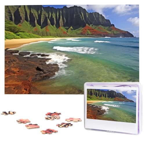 1000 Teile Puzzle – Kauai Hawaii Seashore Puzzles für Erwachsene, anspruchsvolles Puzzle, personalisiertes Bild, Puzzle, Holzpuzzle, 74,9 x 50 cm 1000 Teile Puzzle – Kauai Hawaii Seashore Puzzles für Erwachsene, anspruchsvolles Puzzle, personalisiertes Bild, Puzzle, Holzpuzzle, 74,9 x 50 cm von Dwrepo