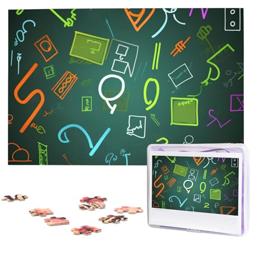 1000 Teile Puzzle – Mathematik-Frage-Puzzles für Erwachsene, herausforderndes Puzzle, personalisiertes Bildpuzzle, Holzpuzzle, 74,9 x 50 cm 1000 Teile Puzzle – Mathematik-Frage-Puzzles für Erwachsene, herausforderndes Puzzle, personalisiertes Bildpuzzle, Holzpuzzle, 74,9 x 50 cm von Dwrepo
