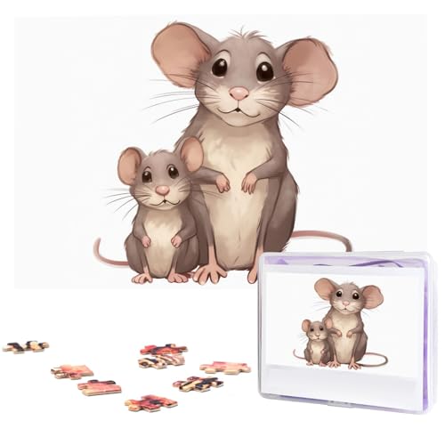 1000 Teile Puzzle – Ratten-Puzzles für Erwachsene, herausforderndes Puzzle, personalisiertes Bildpuzzle, Holzpuzzle, 74,9 x 50 cm 1000 Teile Puzzle – Ratten-Puzzles für Erwachsene, herausforderndes Puzzle, personalisiertes Bildpuzzle, Holzpuzzle, 74,9 x 50 cm von Dwrepo