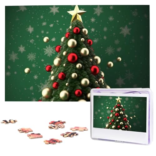 1000 Teile Puzzle – Runde Kugel Weihnachtsbaum Puzzles für Erwachsene, herausforderndes Puzzle, personalisiertes Bild, Puzzle, Holzpuzzle, 74,9 x 50 cm 1000 Teile Puzzle – Runde Kugel Weihnachtsbaum Puzzles für Erwachsene, herausforderndes Puzzle, personalisiertes Bild, Puzzle, Holzpuzzle, 74,9 x 50 cm von Dwrepo