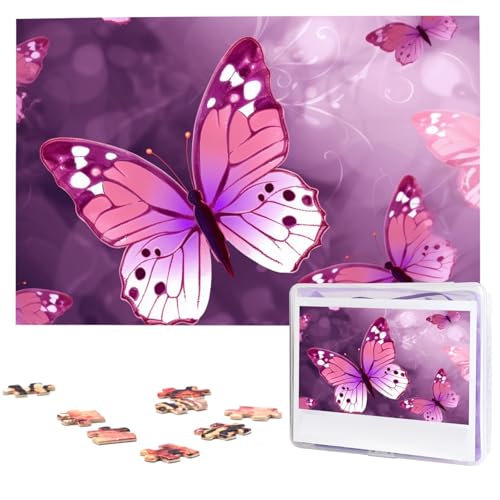 1000 Teile Puzzle – Schmetterlingsmuster-Puzzles für Erwachsene, herausforderndes Puzzle, personalisiertes Bildpuzzle, Holzpuzzle, 74,9 x 50 cm 1000 Teile Puzzle – Schmetterlingsmuster-Puzzles für Erwachsene, herausforderndes Puzzle, personalisiertes Bildpuzzle, Holzpuzzle, 74,9 x 50 cm von Dwrepo