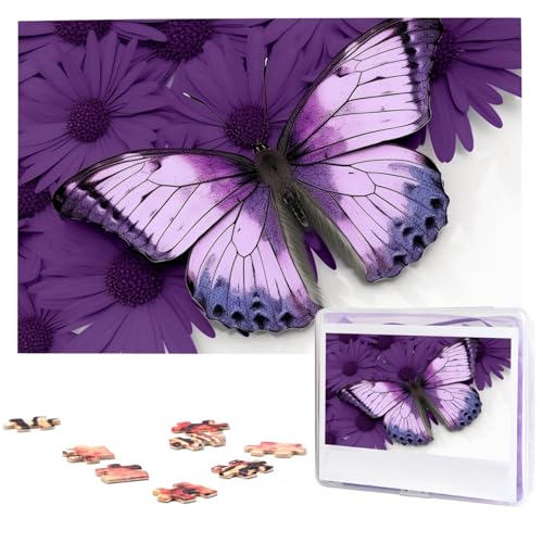 1000 Teile Puzzle - Schöne Schmetterlingspuzzles für Erwachsene, herausforderndes Puzzle, personalisiertes Bild, Puzzle, Holzpuzzle, 74,9 x 50 cm 1000 Teile Puzzle - Schöne Schmetterlingspuzzles für Erwachsene, herausforderndes Puzzle, personalisiertes Bild, Puzzle, Holzpuzzle, 74,9 x 50 cm von Dwrepo