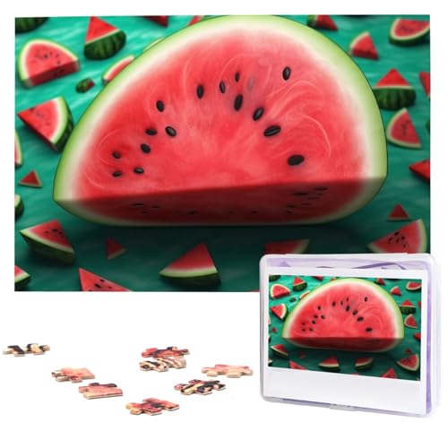 1000 Teile Puzzle – Traum-Wassermelonen-Puzzles für Erwachsene, herausforderndes Puzzle, personalisiertes Bildpuzzle, Holzpuzzle, 74,9 x 50 cm 1000 Teile Puzzle – Traum-Wassermelonen-Puzzles für Erwachsene, herausforderndes Puzzle, personalisiertes Bildpuzzle, Holzpuzzle, 74,9 x 50 cm von Dwrepo